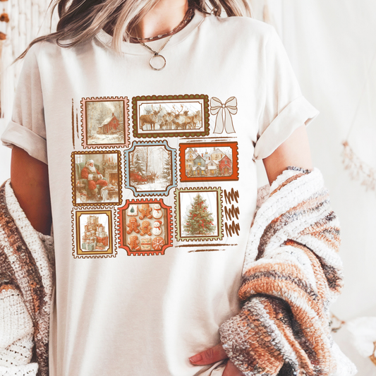 Vintage Christmas Stamp Transfer