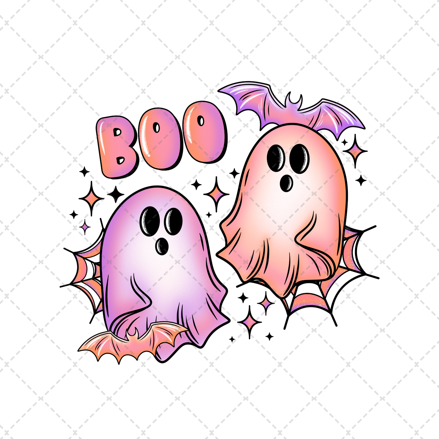 Boo Ghost Transfer **TWO PART* SOLD SEPARATELY**