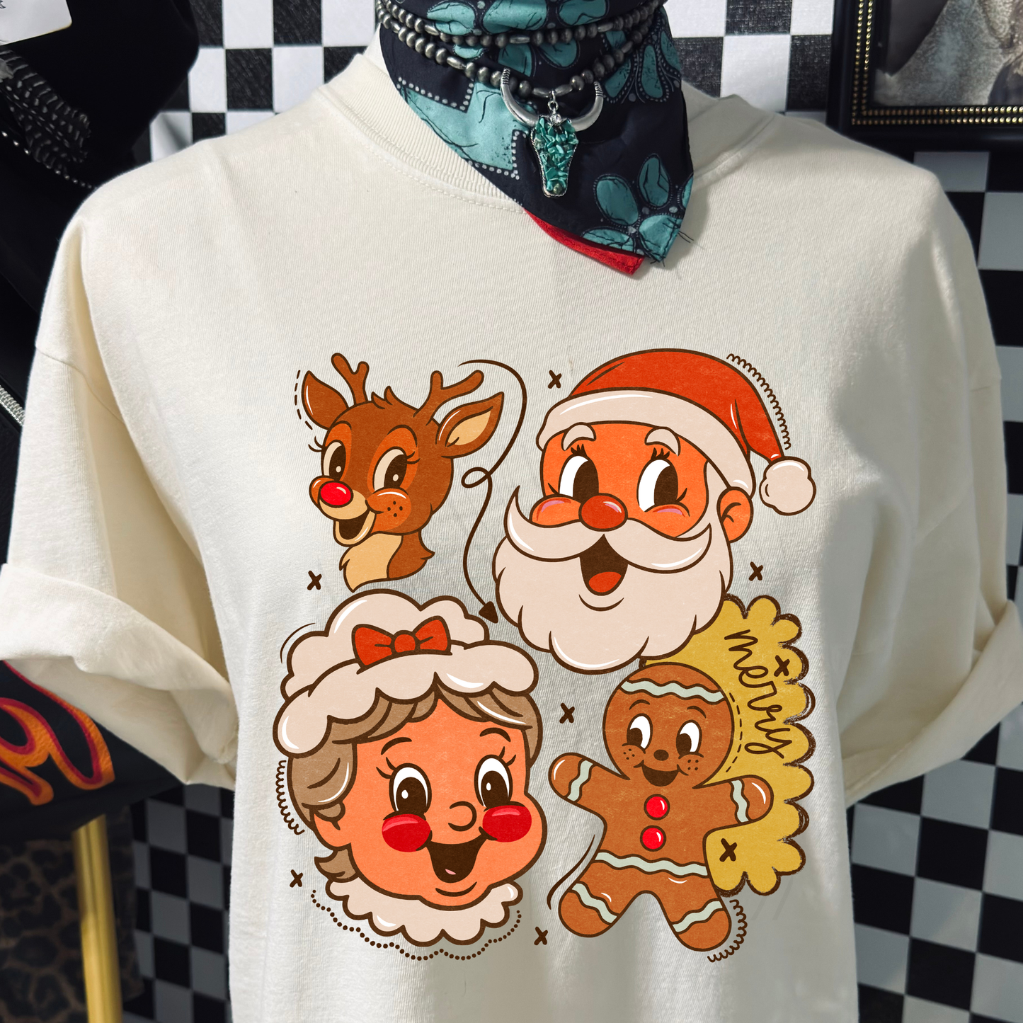 Santa Treasure Map Transfer - Brown Outline**SOLD SEPARATELY**