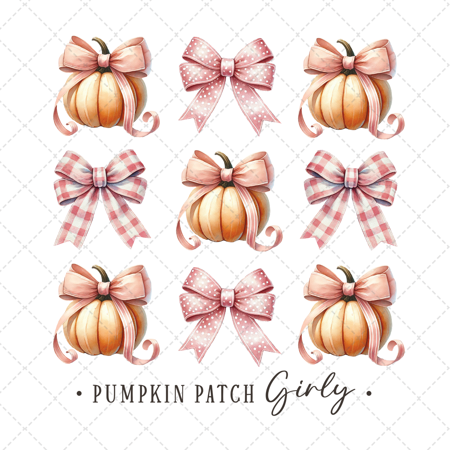 Pumpkin Patch Girly Transfer