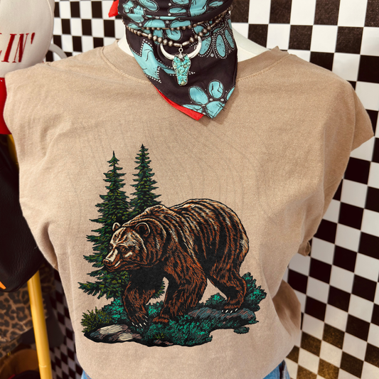 Vintage Grizzly Transfer