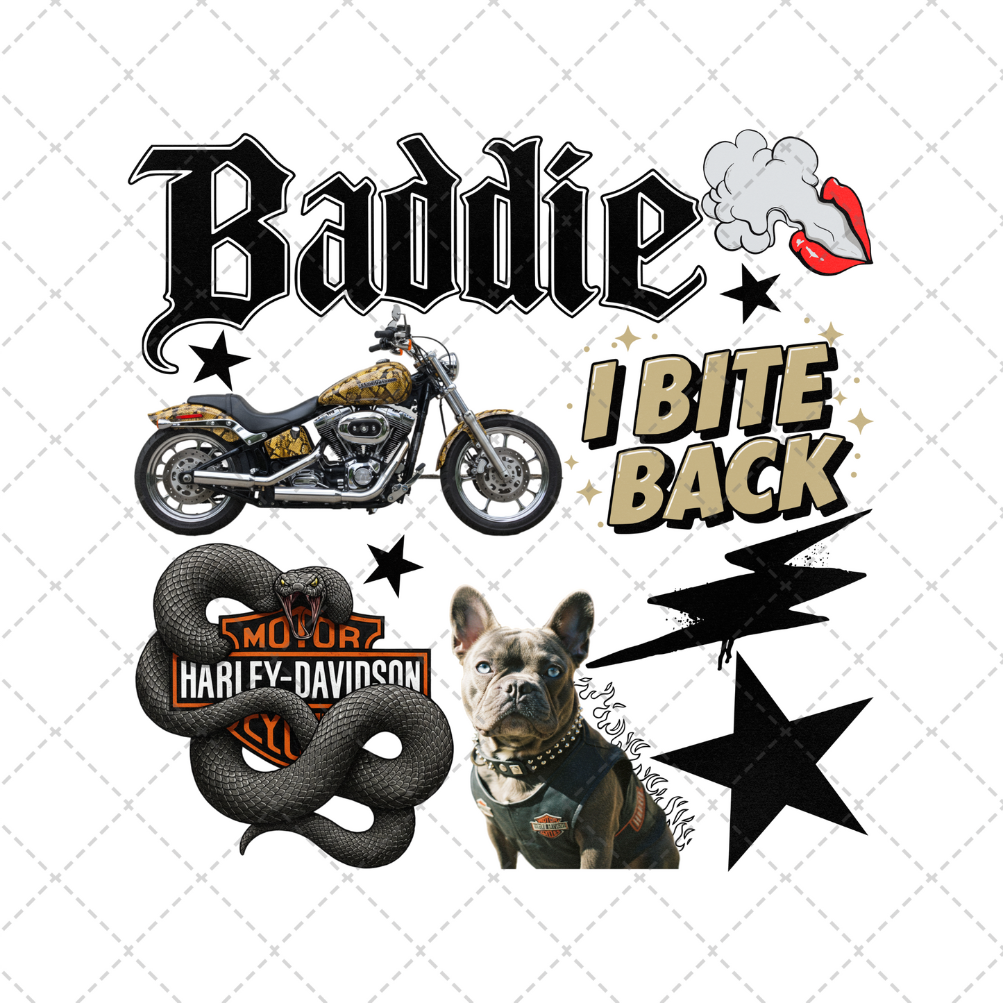 Baddie HD Collage Transfer