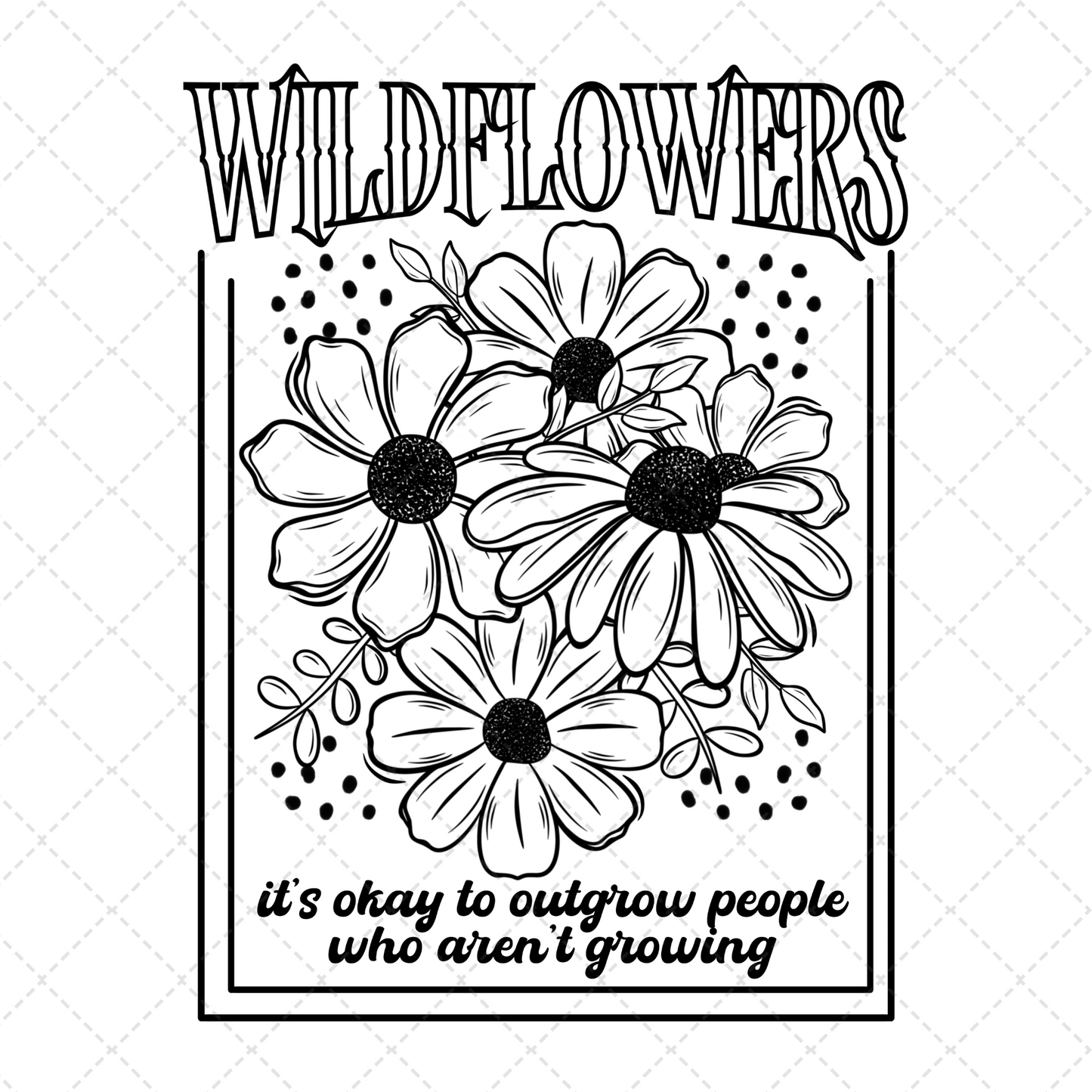 Wild Flowers Single Color Transfer