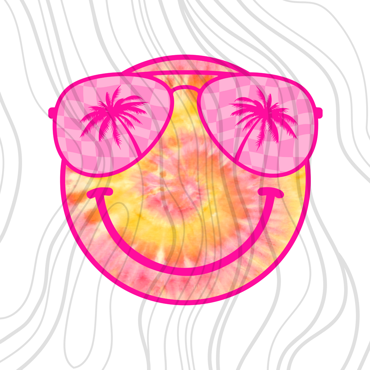 Boat Waves Smile Transfer ** TWO PART* SOLD SEPARATELY**