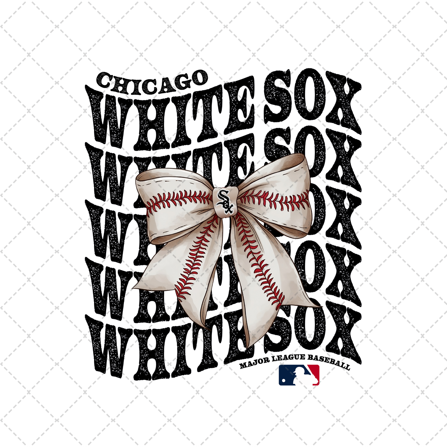 White Sox Coquette Transfer ** TWO PART* SOLD SEPARATELY**