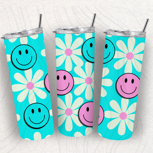 Smiley Tumbler Wrap Transfer