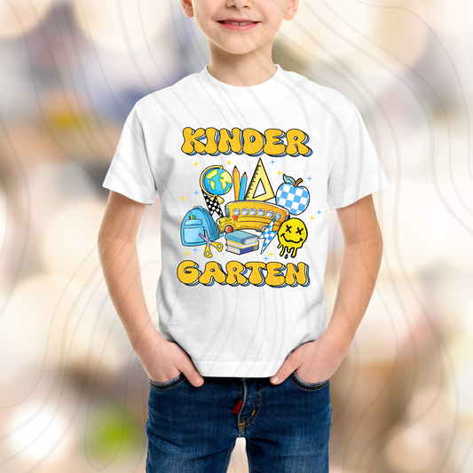 Kindergarten Retro Yellow Transfer