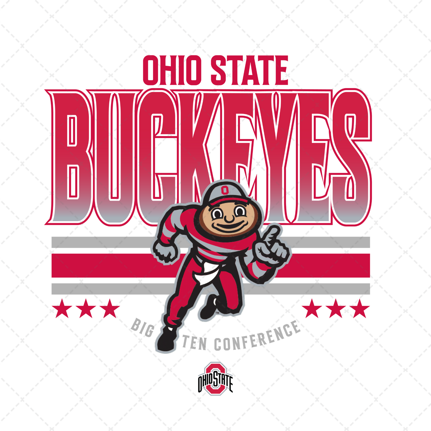 OH State Buckeyes Transfer **TWO PART* SOLD SEPARATELY**