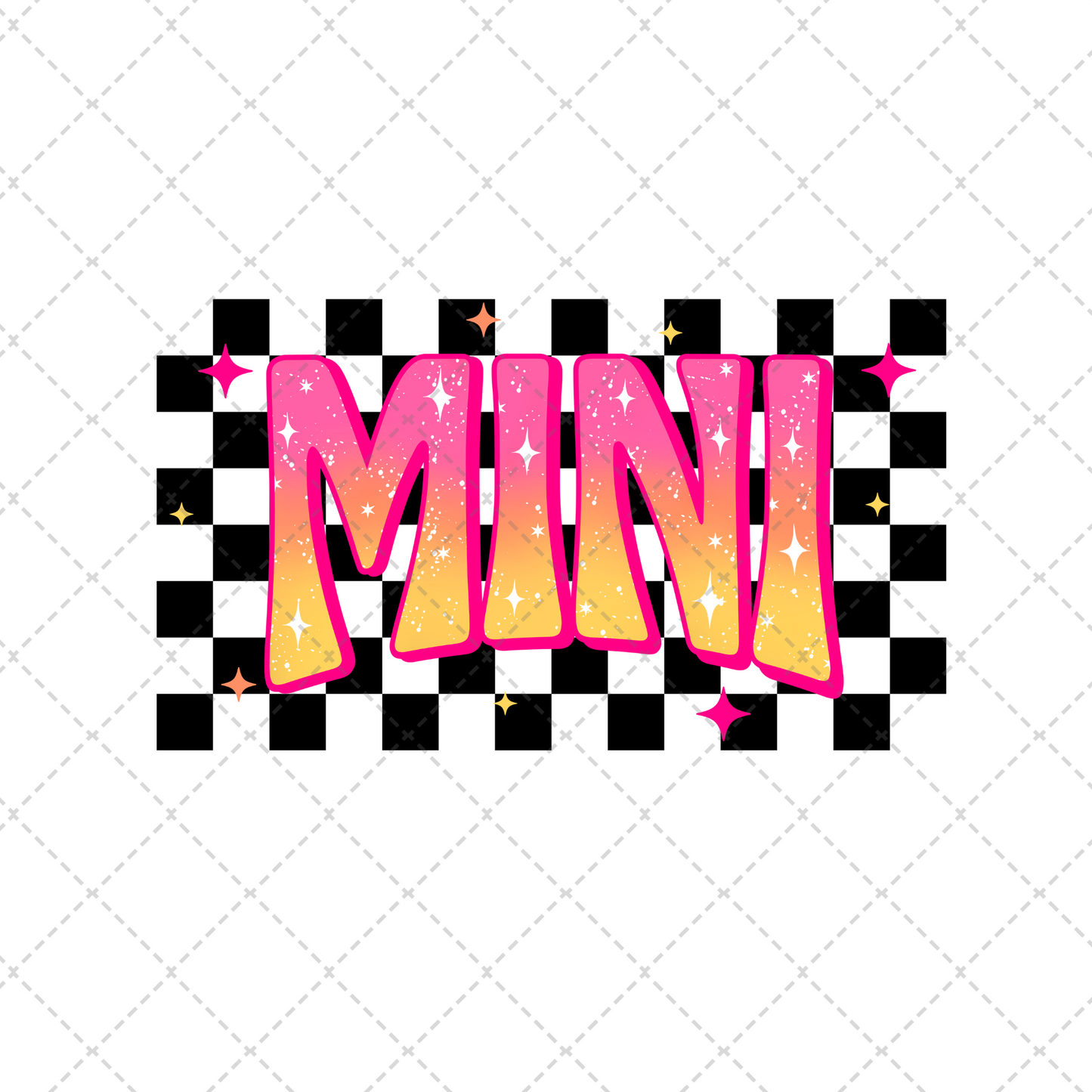 Checkered Mama Mini Transfer