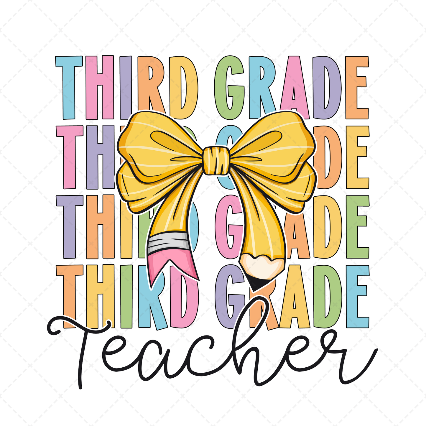 3rd Grade Teacher Bow Transfer