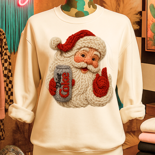 Faux Yarn Diet Coke Transfer