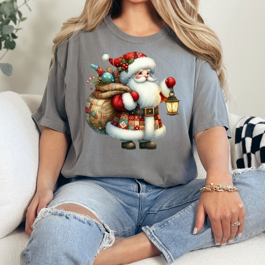 Santa Patchwork Transfer