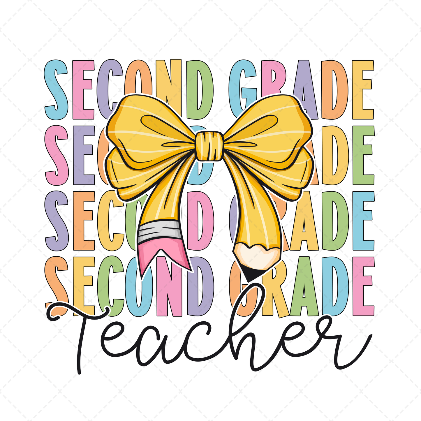 2nd Grade Teacher Bow Transfer