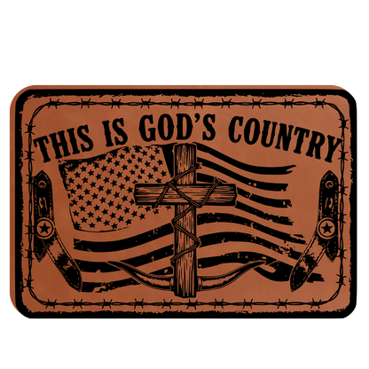 This Is God's Country  Leather Patch