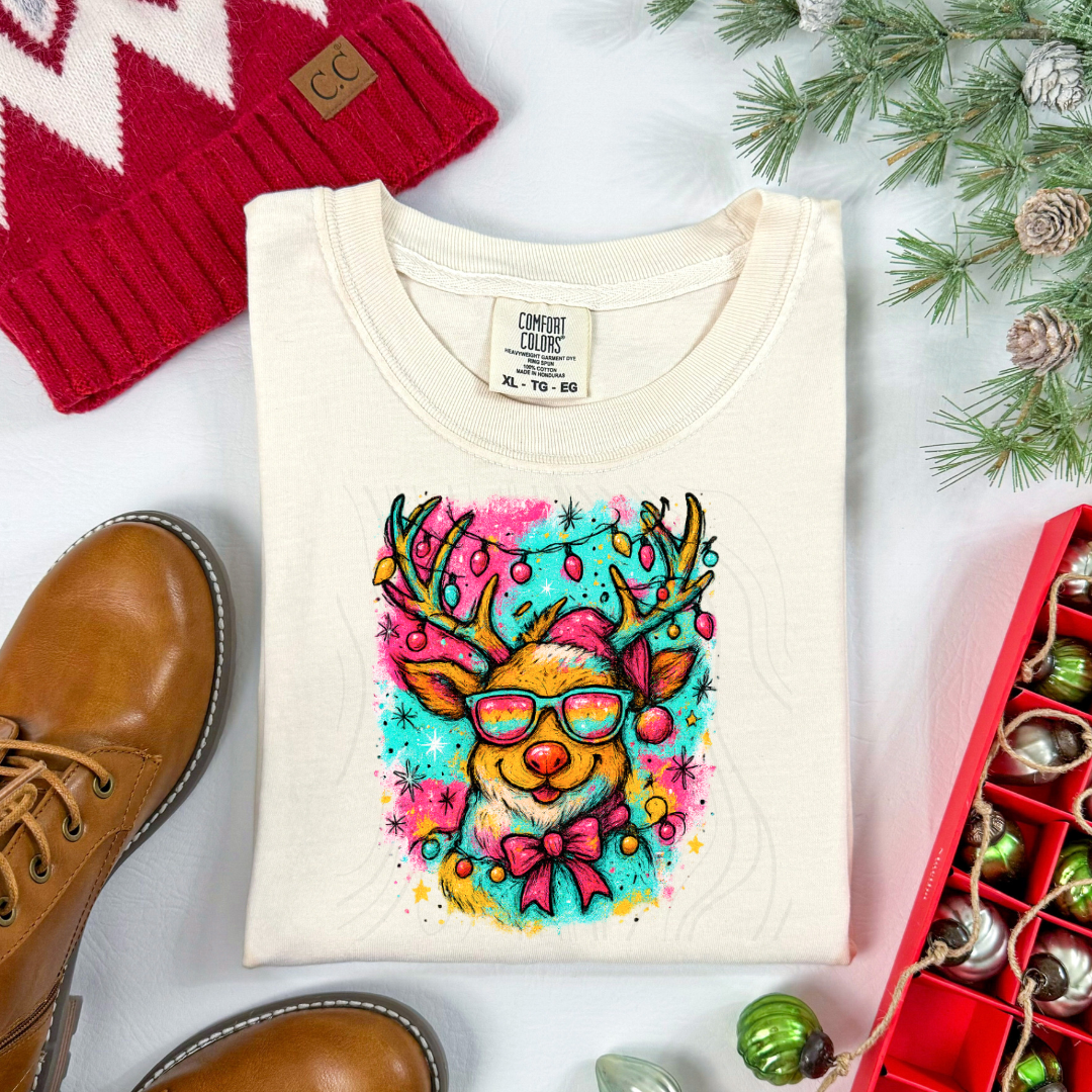 Watercolor Reindeer Transfer