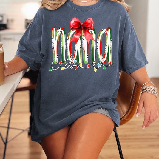 Nana Christmas Lights Transfer