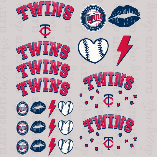 Twins -  30x24 - MINI PREMADE GANG SHEET