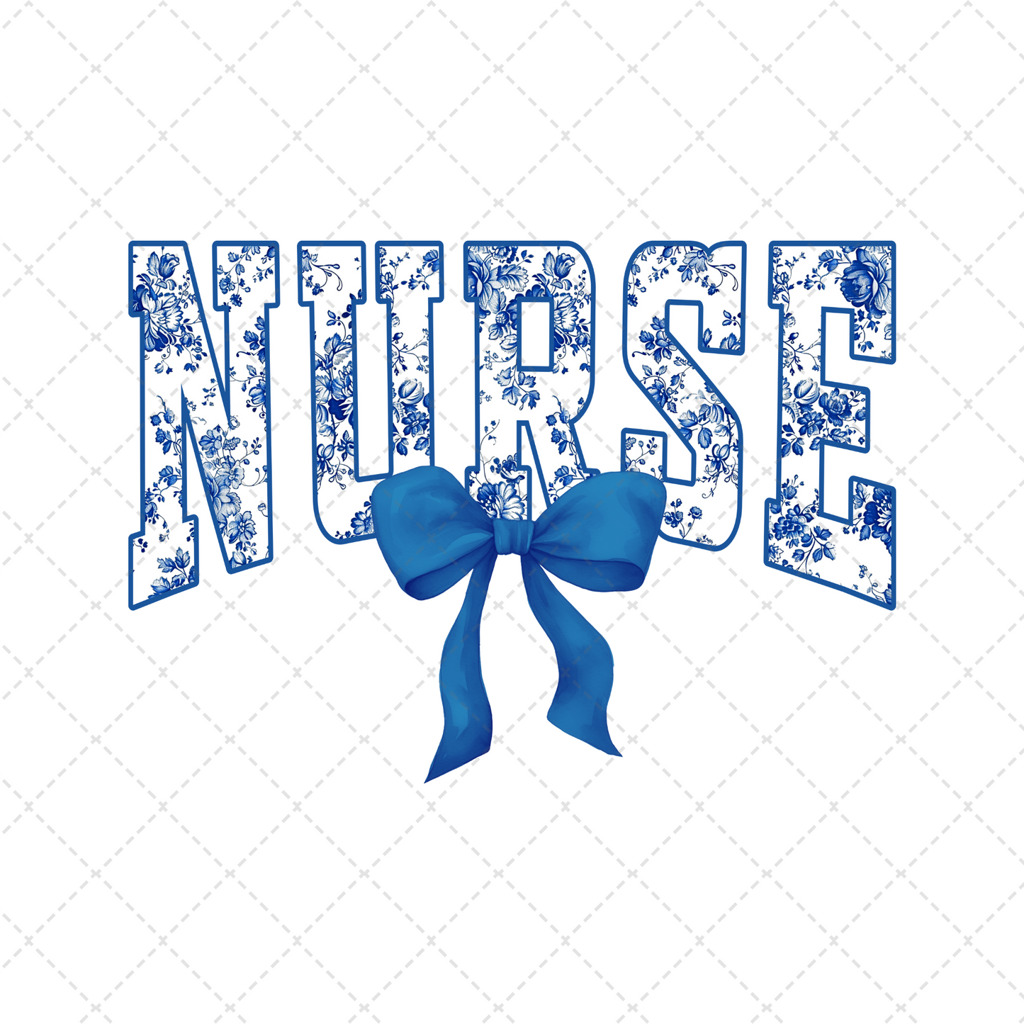 Blue Floral Nurse Transfer