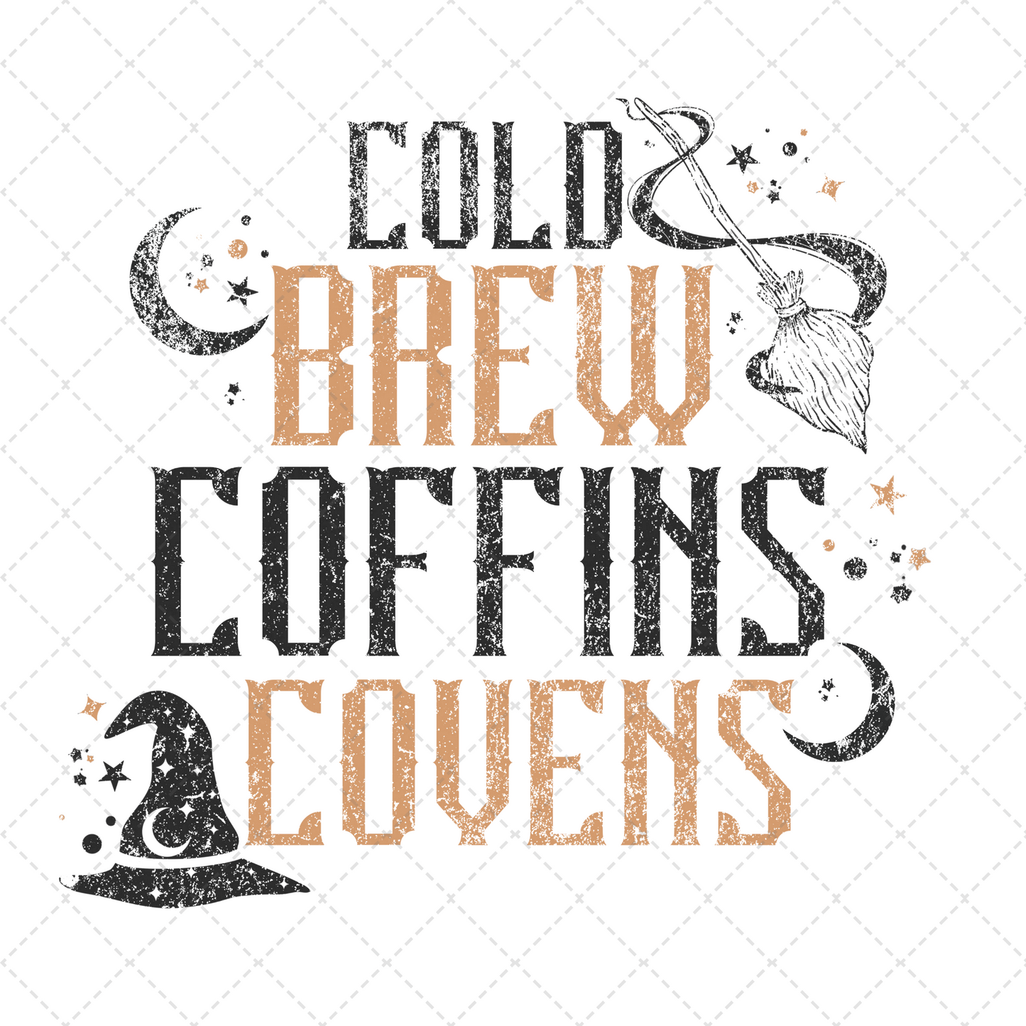 Cold Brew Coffins Grunge Transfer