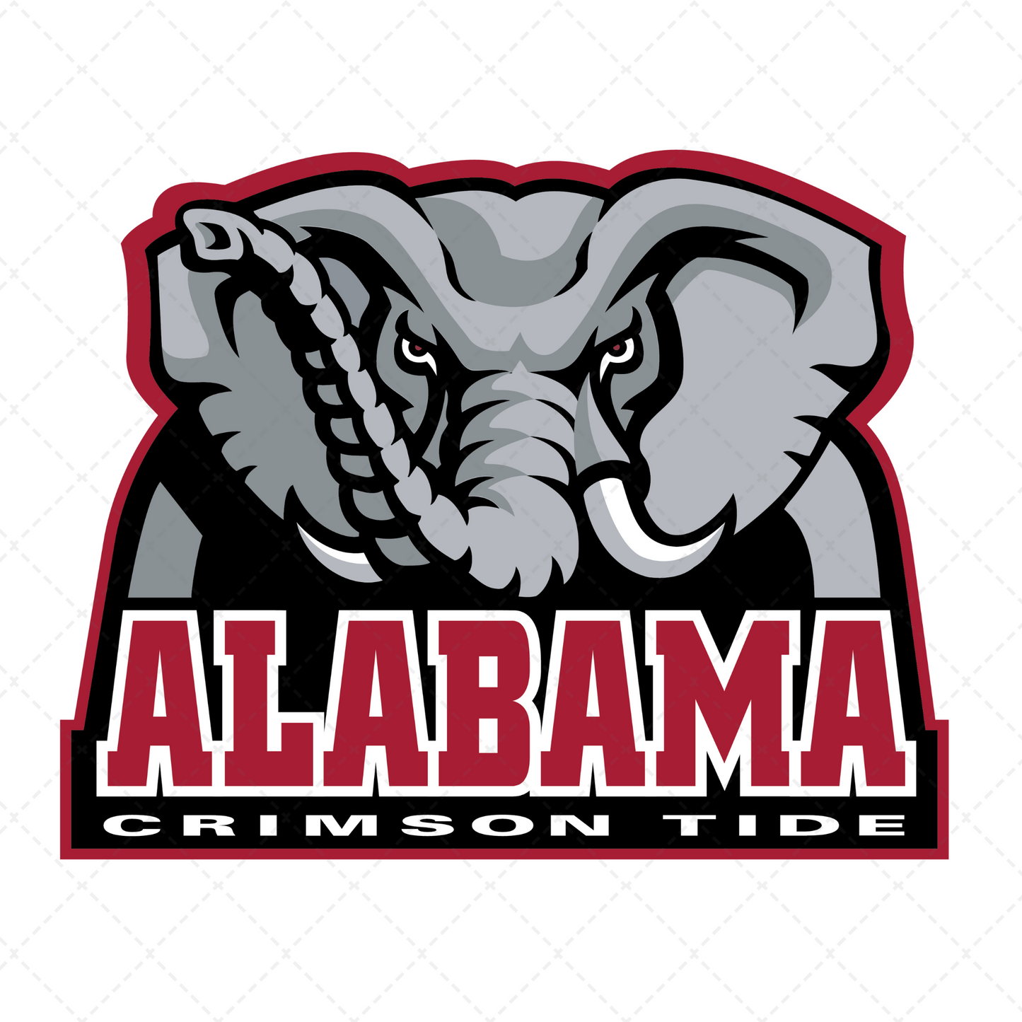 AL Crimson Camo Bama Transfer ** TWO PART* SOLD SEPARATELY**