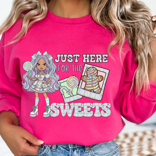 Just Here For The Sweets Transfer**SOLD SEPARATELY**