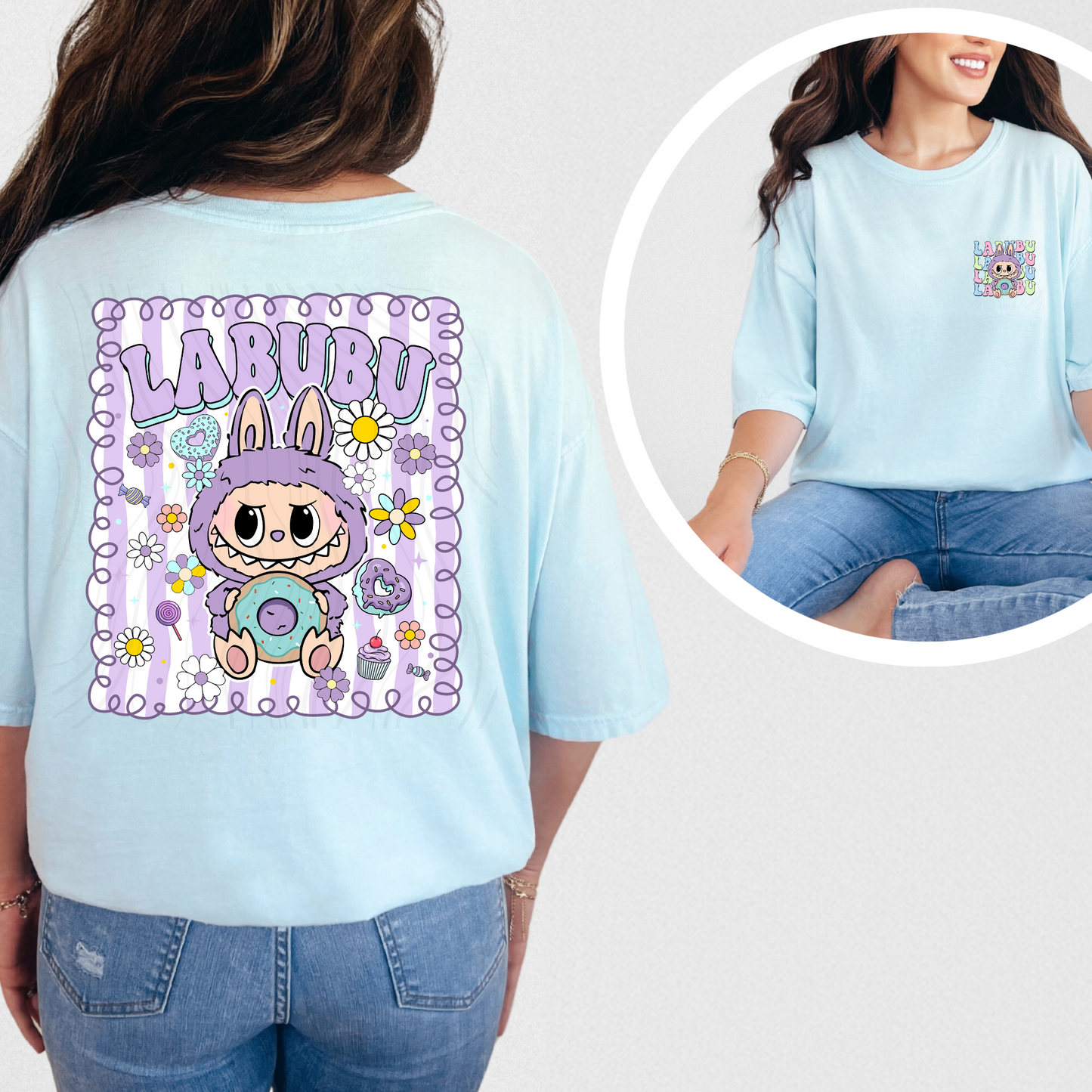 Purple Labubu Transfer ** TWO PART* SOLD SEPARATELY**