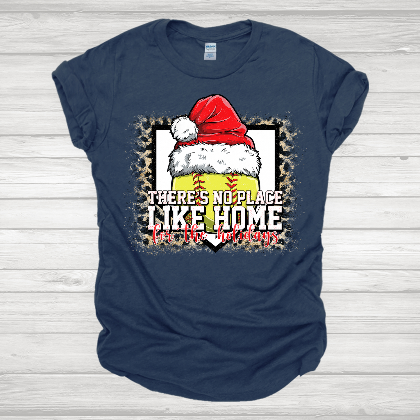 There's No Place Like Home For The Holidays Softball 2 Transfer