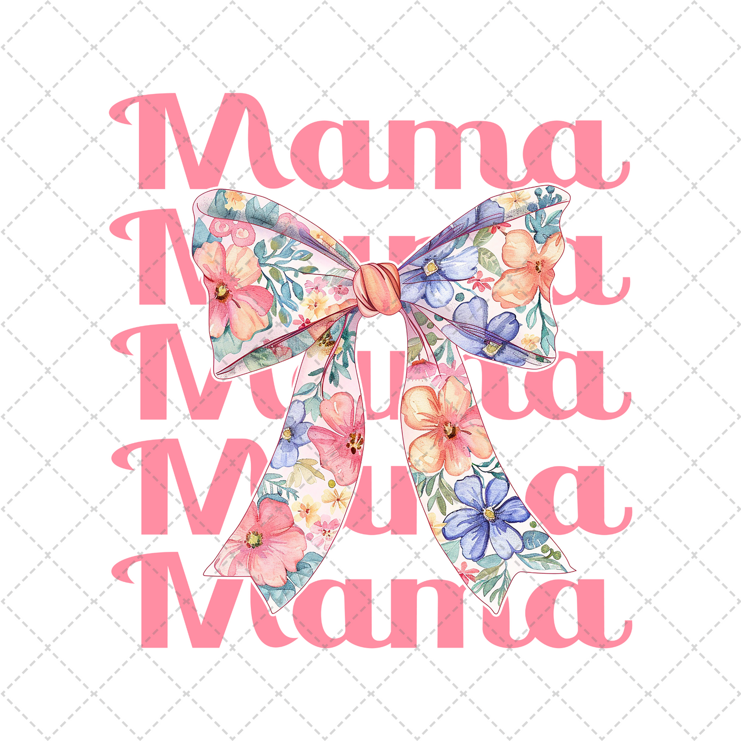 Coquette Mama Floral Transfer ** TWO PART* SOLD SEPARATELY**