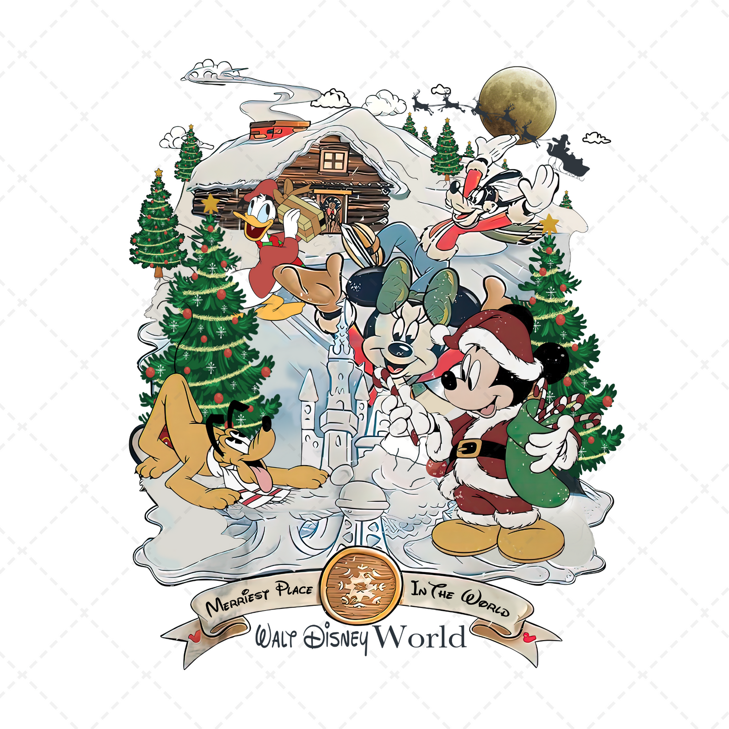 Mouse & Friends Christmas Transfer