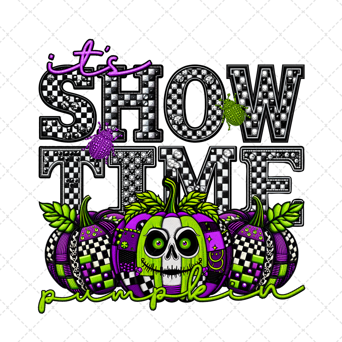 It's Showtime Pumpkin Transfer ** TWO PART* SOLD SEPARATELY**