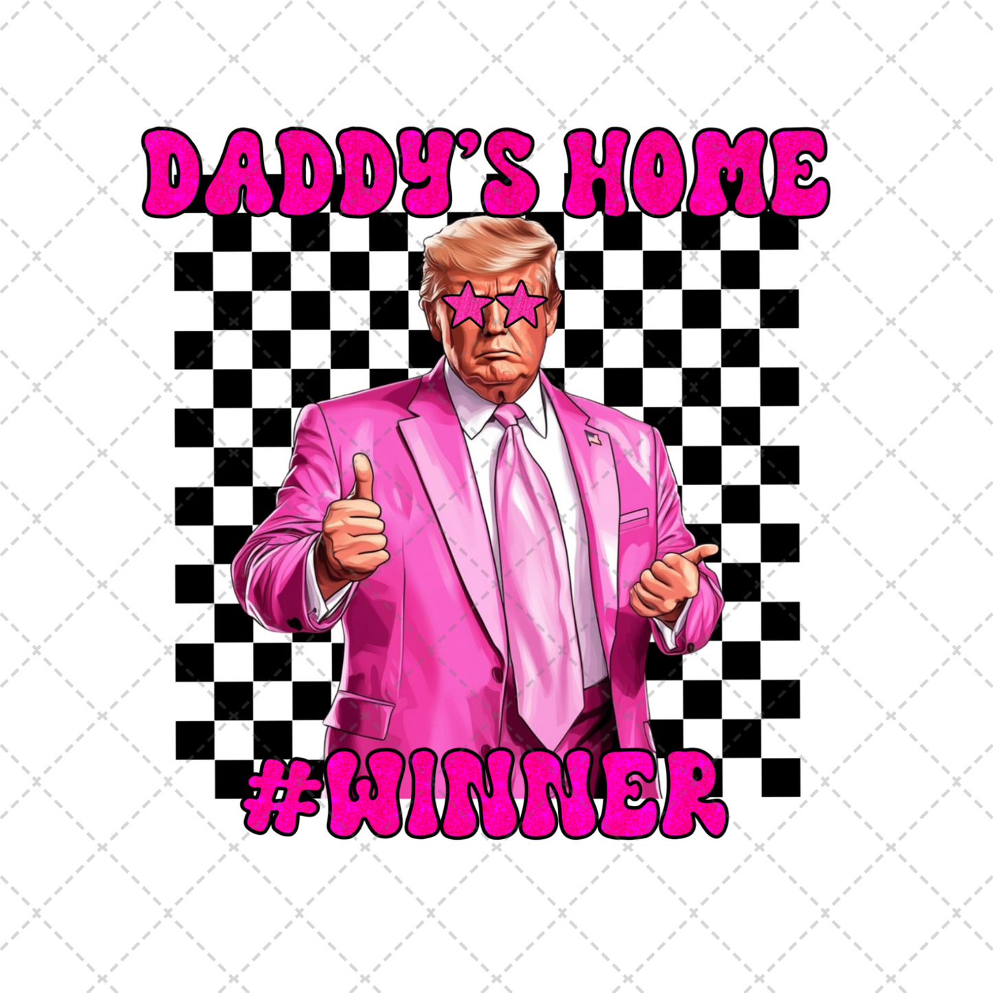 Checkered Daddy's Home Transfer