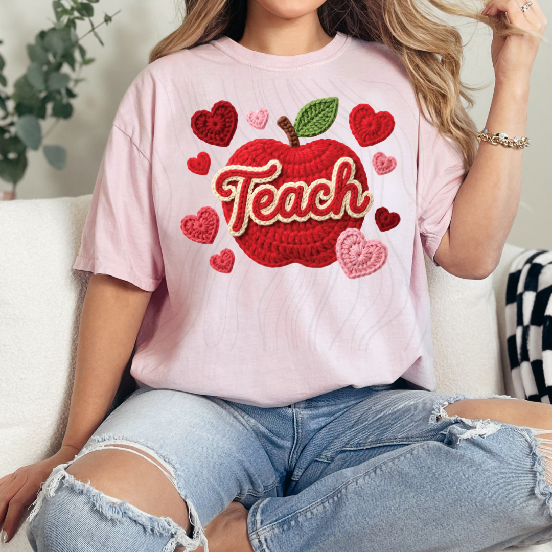 Teach Apple Faux Yarn Transfer