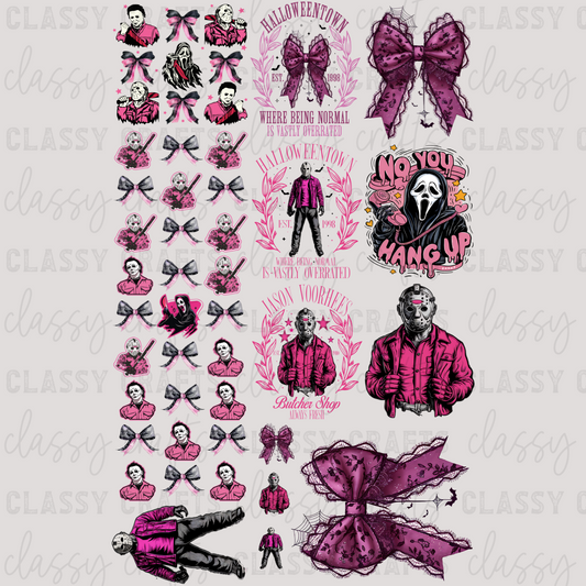 Pink Halloween - 30x48 -PREMADE GANG SHEET