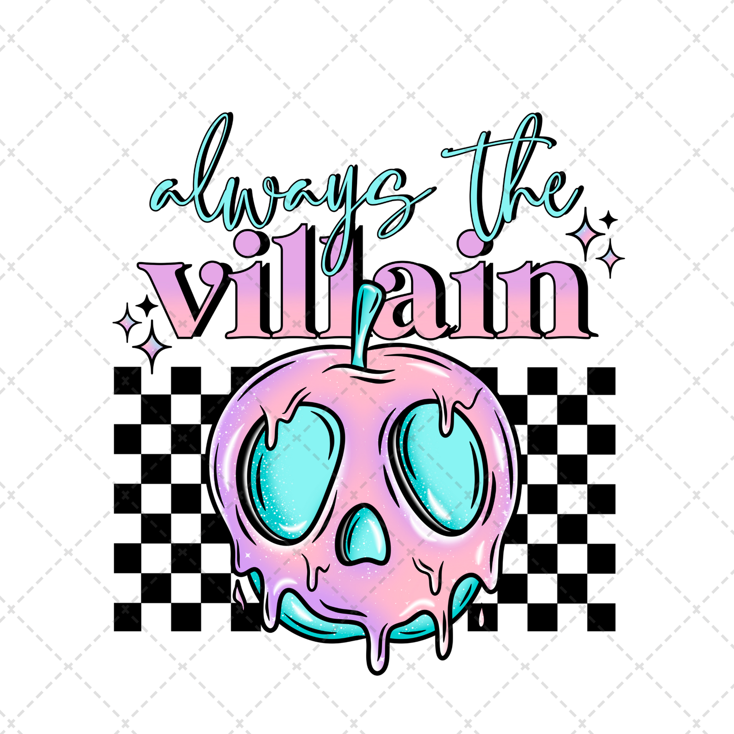 Always The Villain Pink Transfer **TWO PART* SOLD SEPARATELY**