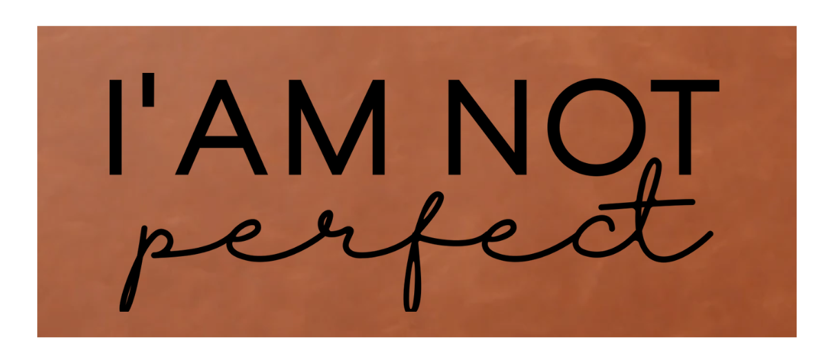 I Am Not Perfect Leather Patch