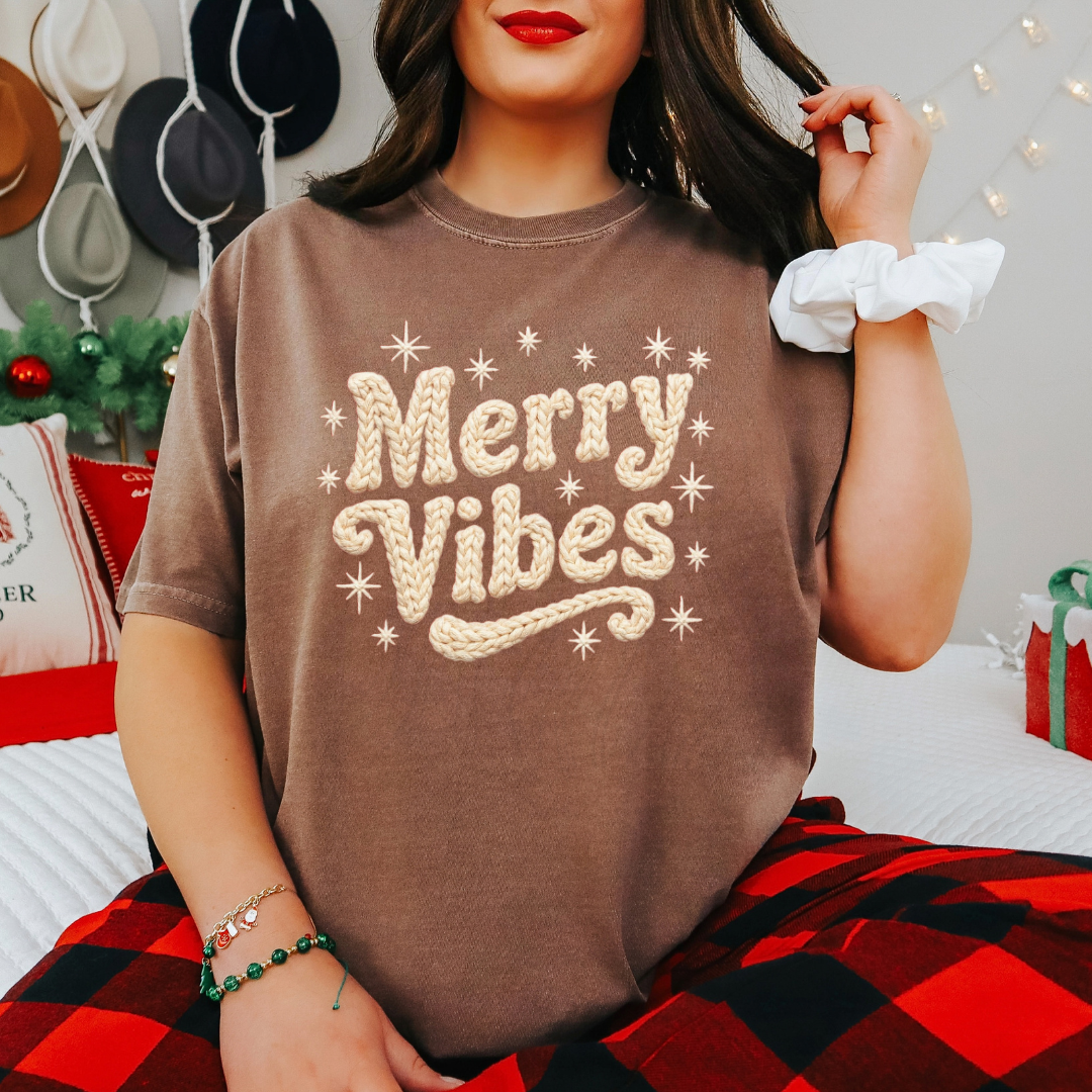 KNITTED CHRISTMAS FAUX YARN TRANSFER