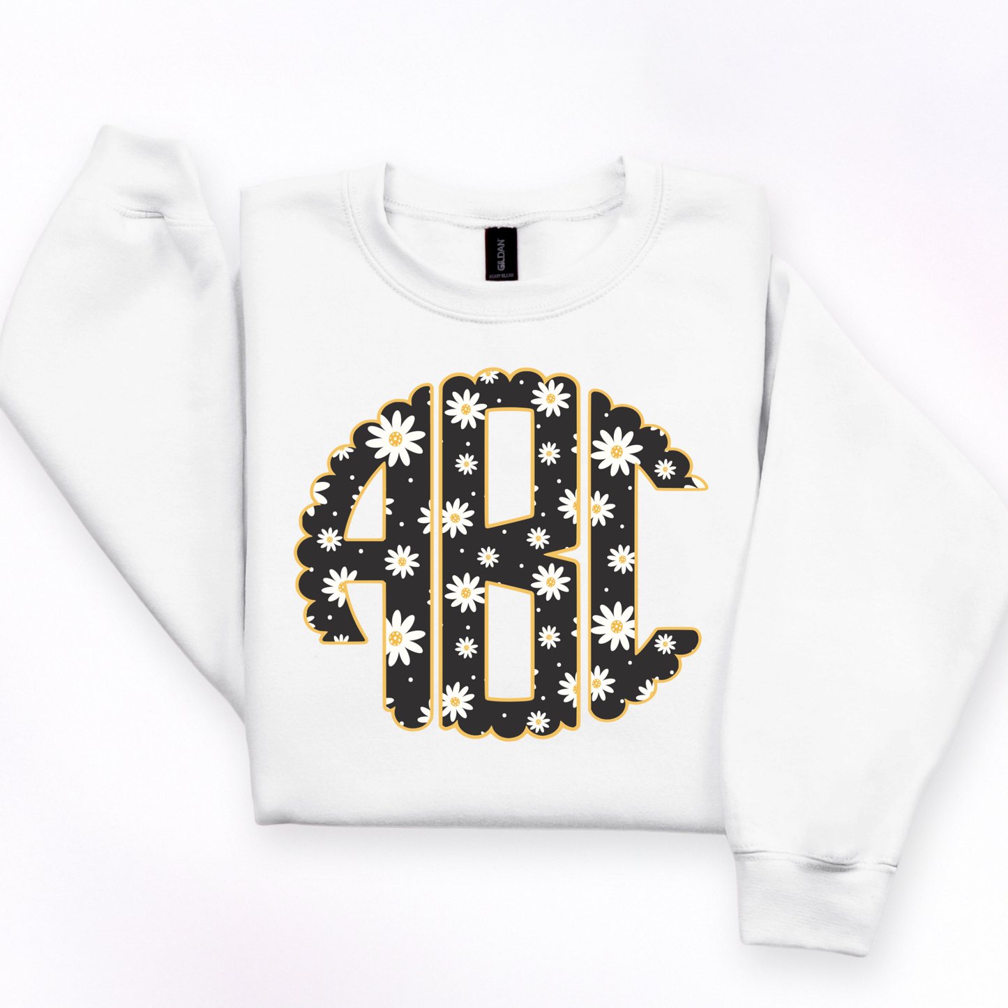 Cute Daisy - Custom Monogram Transfer