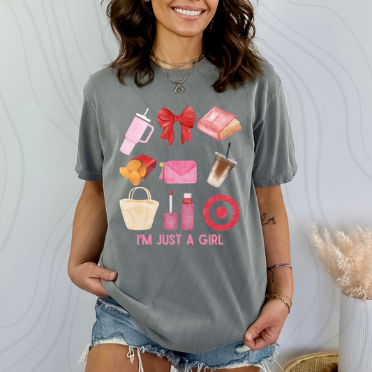 I'm Just A Girl Grid Transfer