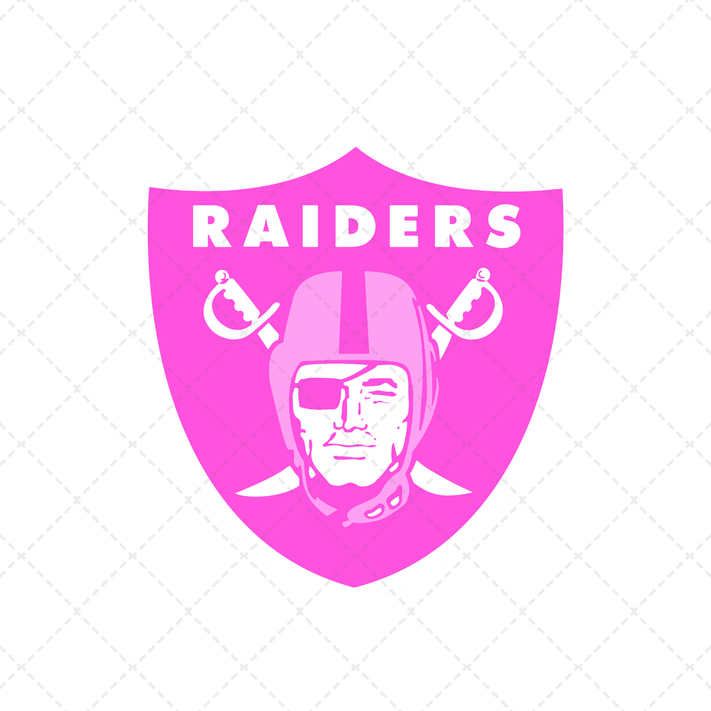 Raiders Pink Transfer