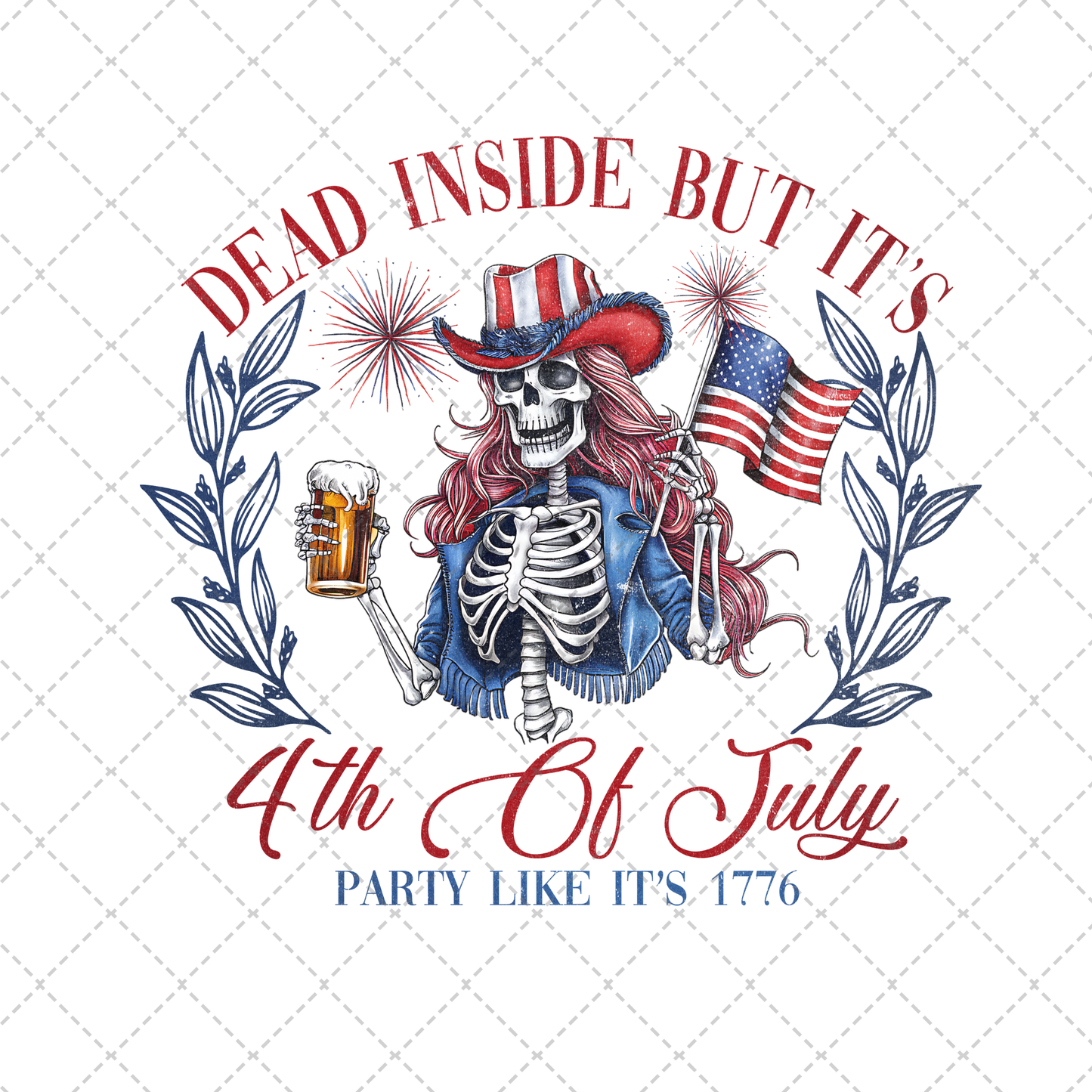 Dead Inside But It's 4th Of July Transfer