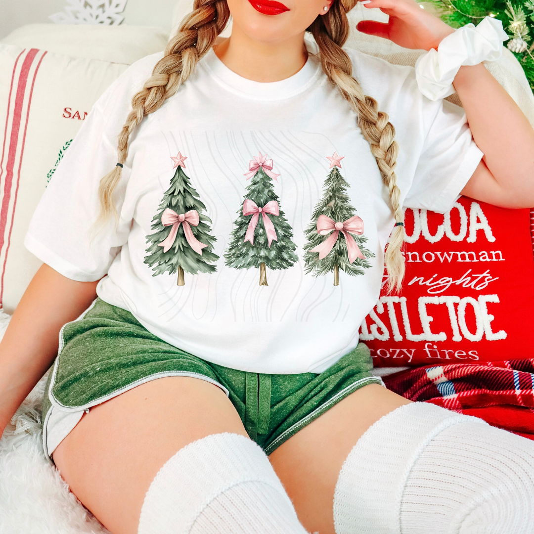 Bow Christmas Tree Transfer