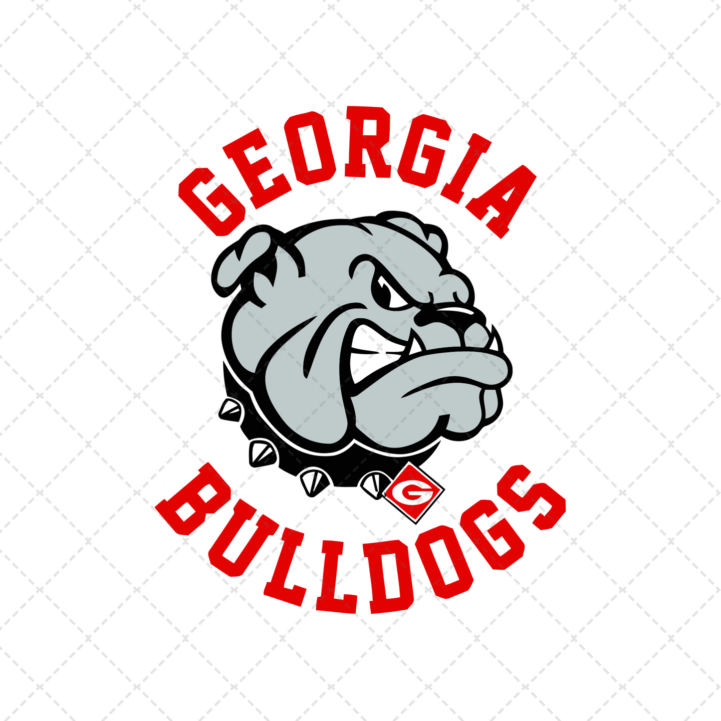 Georgia Bulldogs Transfer ** TWO PART* SOLD SEPARATELY**