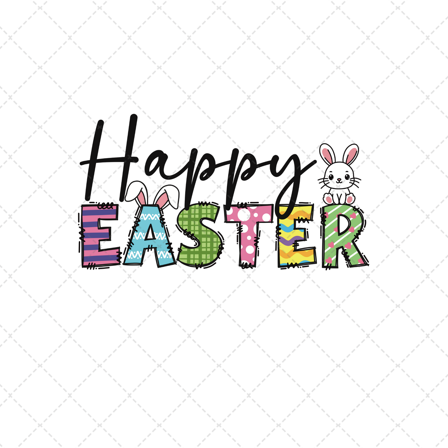 Happy Bunny Easter Transfer