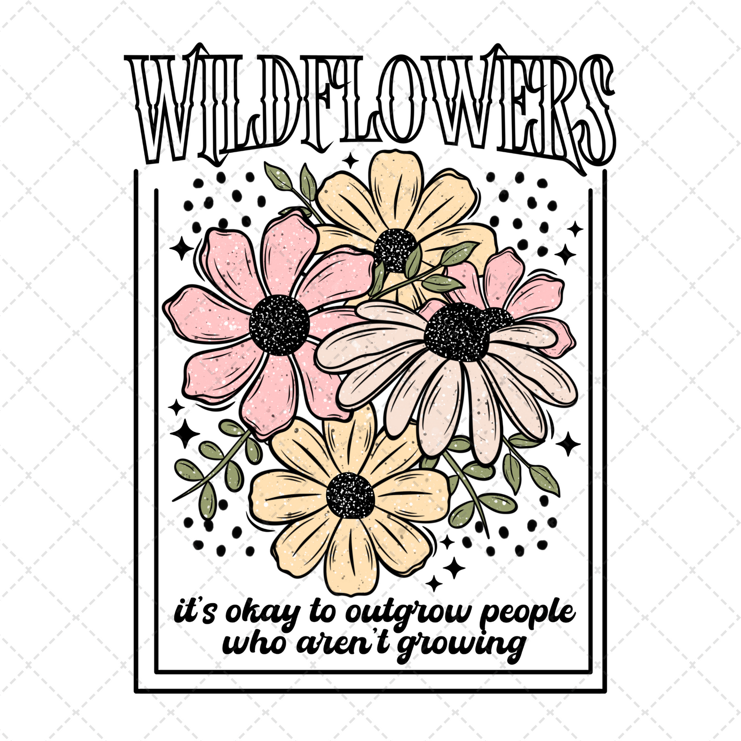 Wild Flowers Full Color Transfer