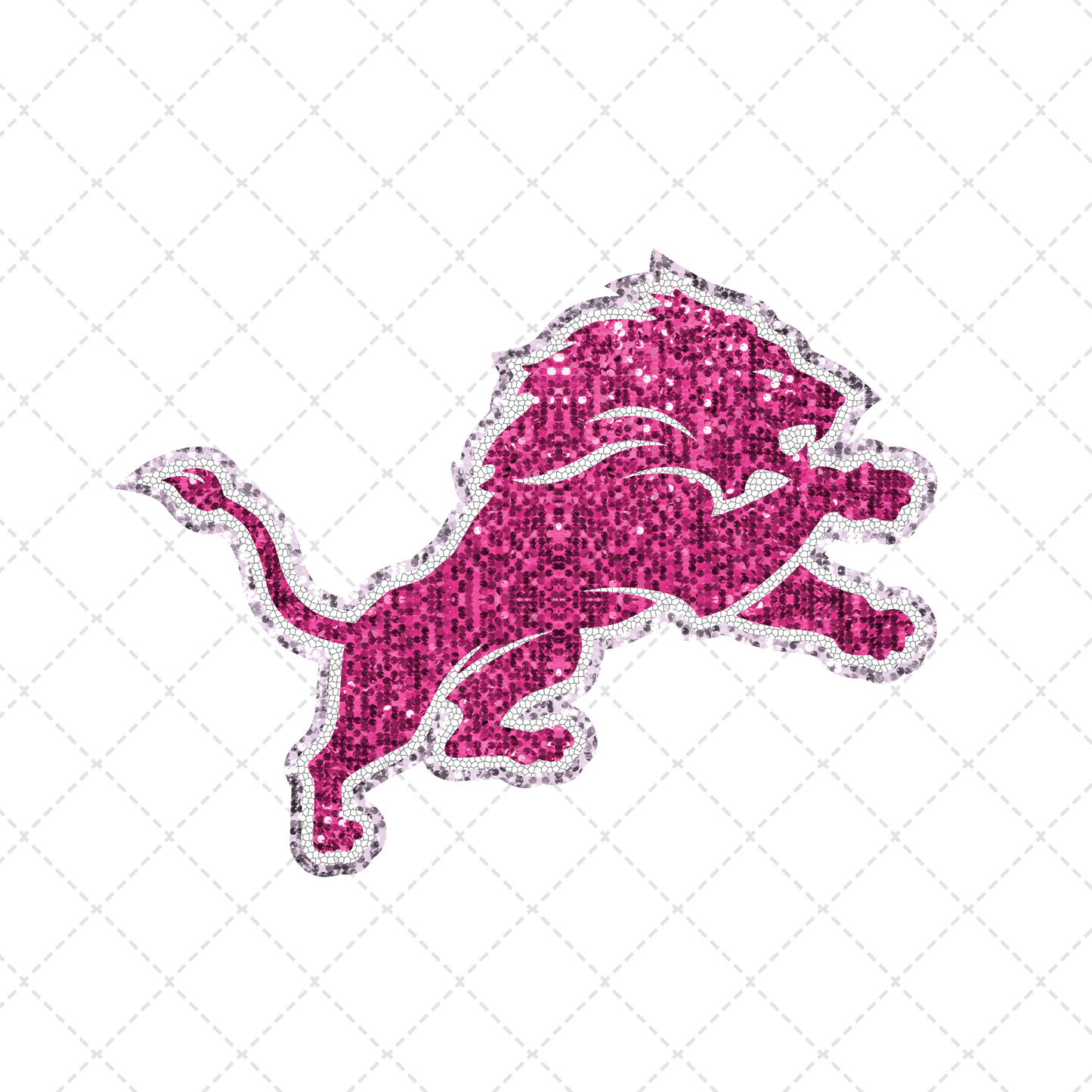 Lions Pink Transfer