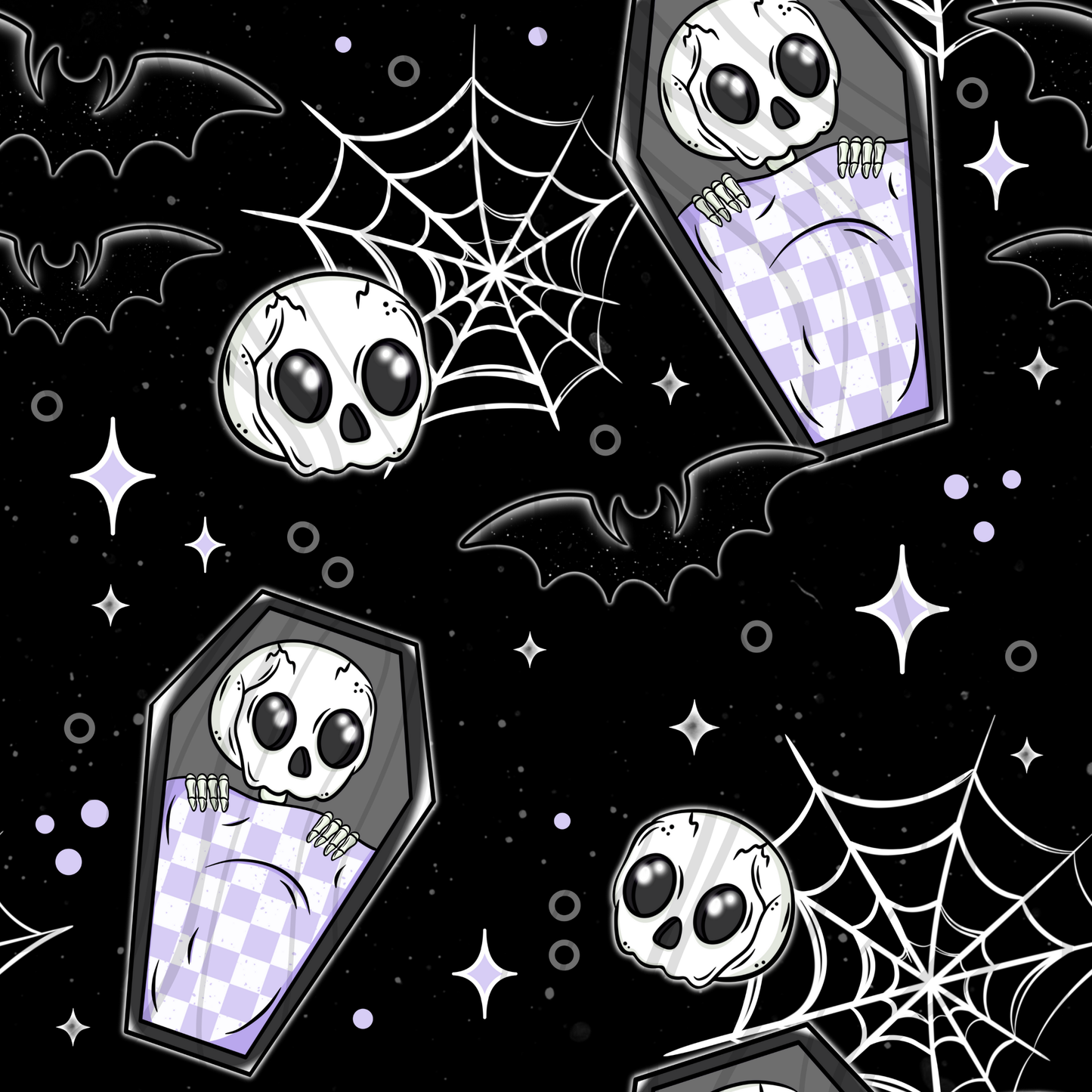 Wake Me Up When It's Halloween Seamless - Sublimation Transfer