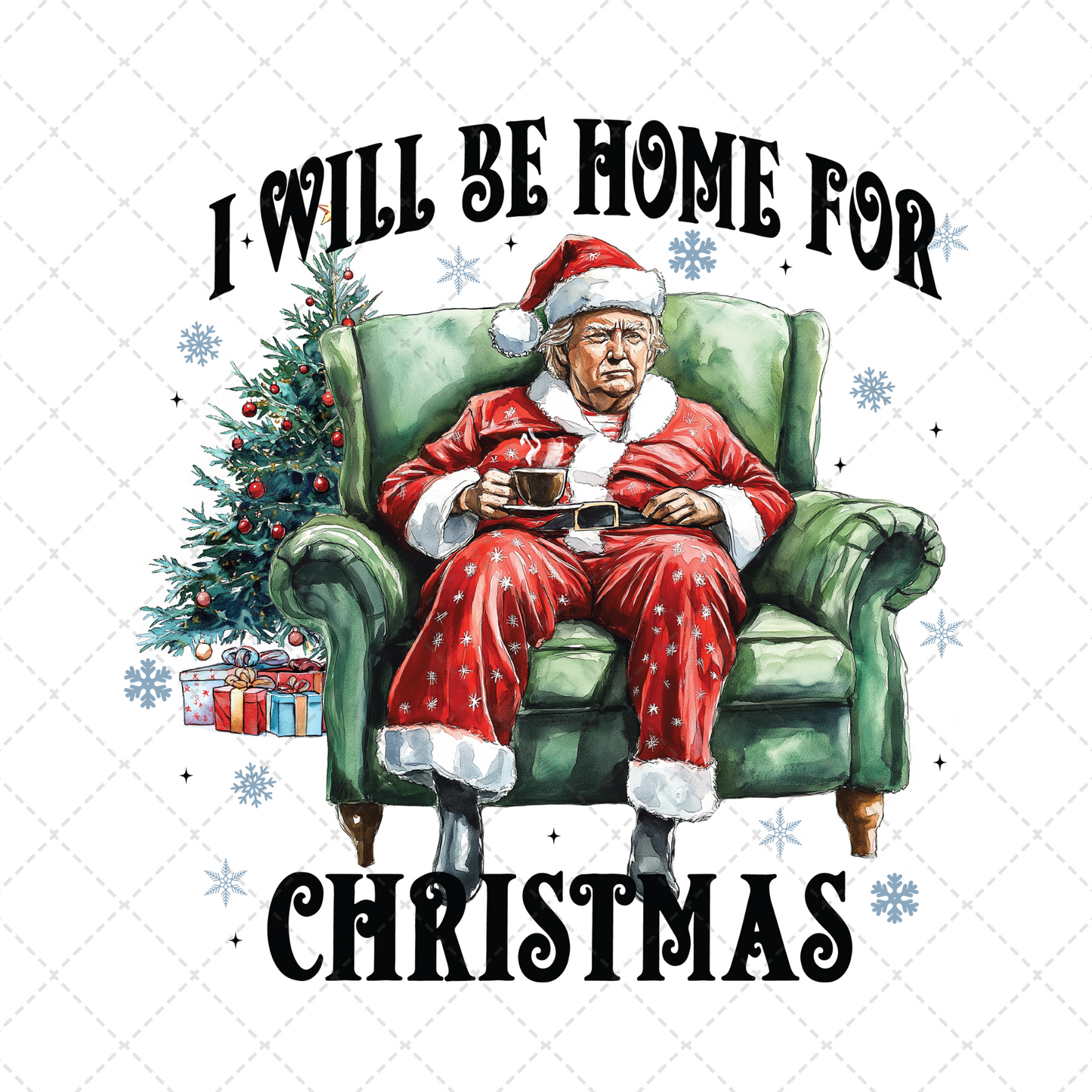 Trump Santa Chair Transfer