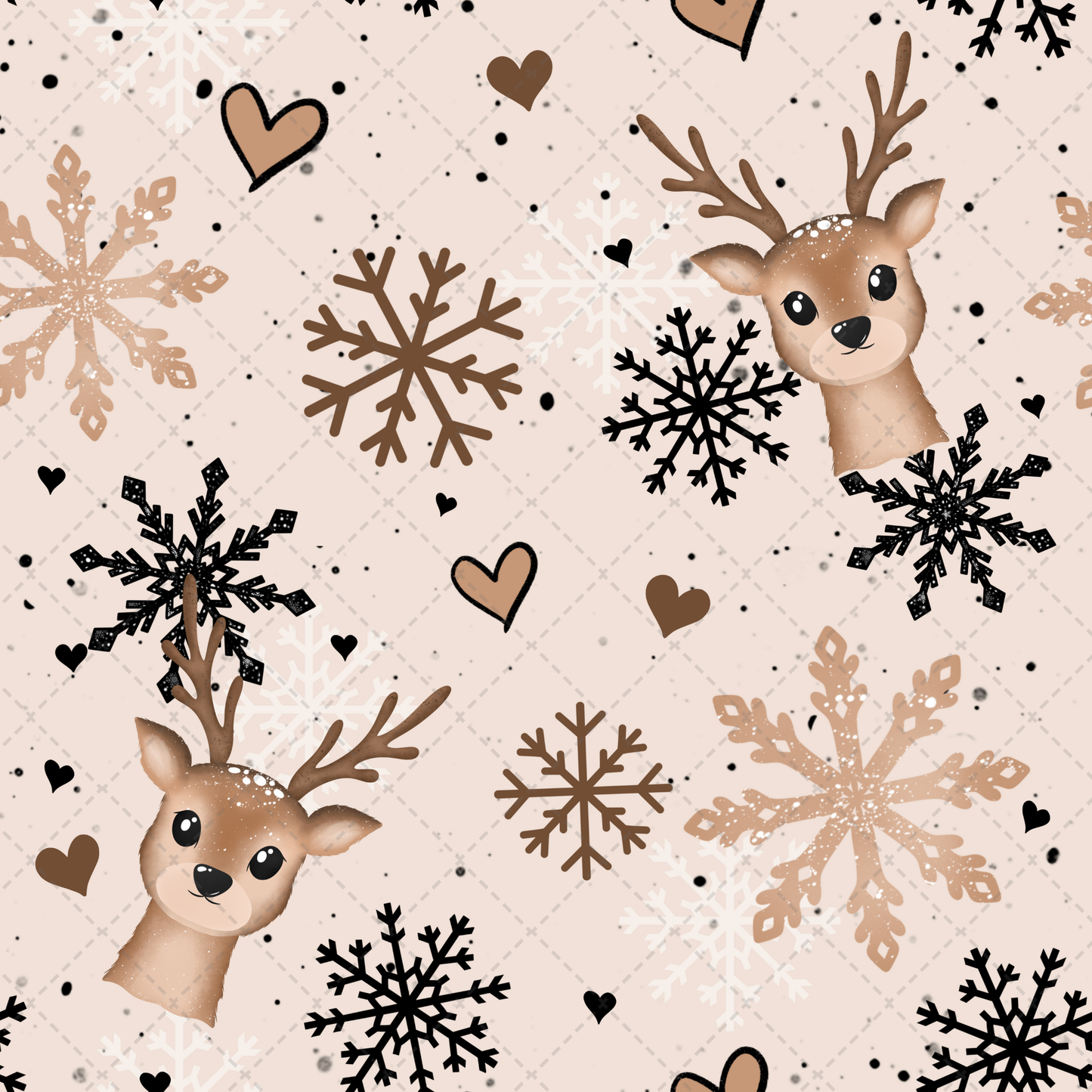 Winter Deer Seamless - Sublimation Transfer