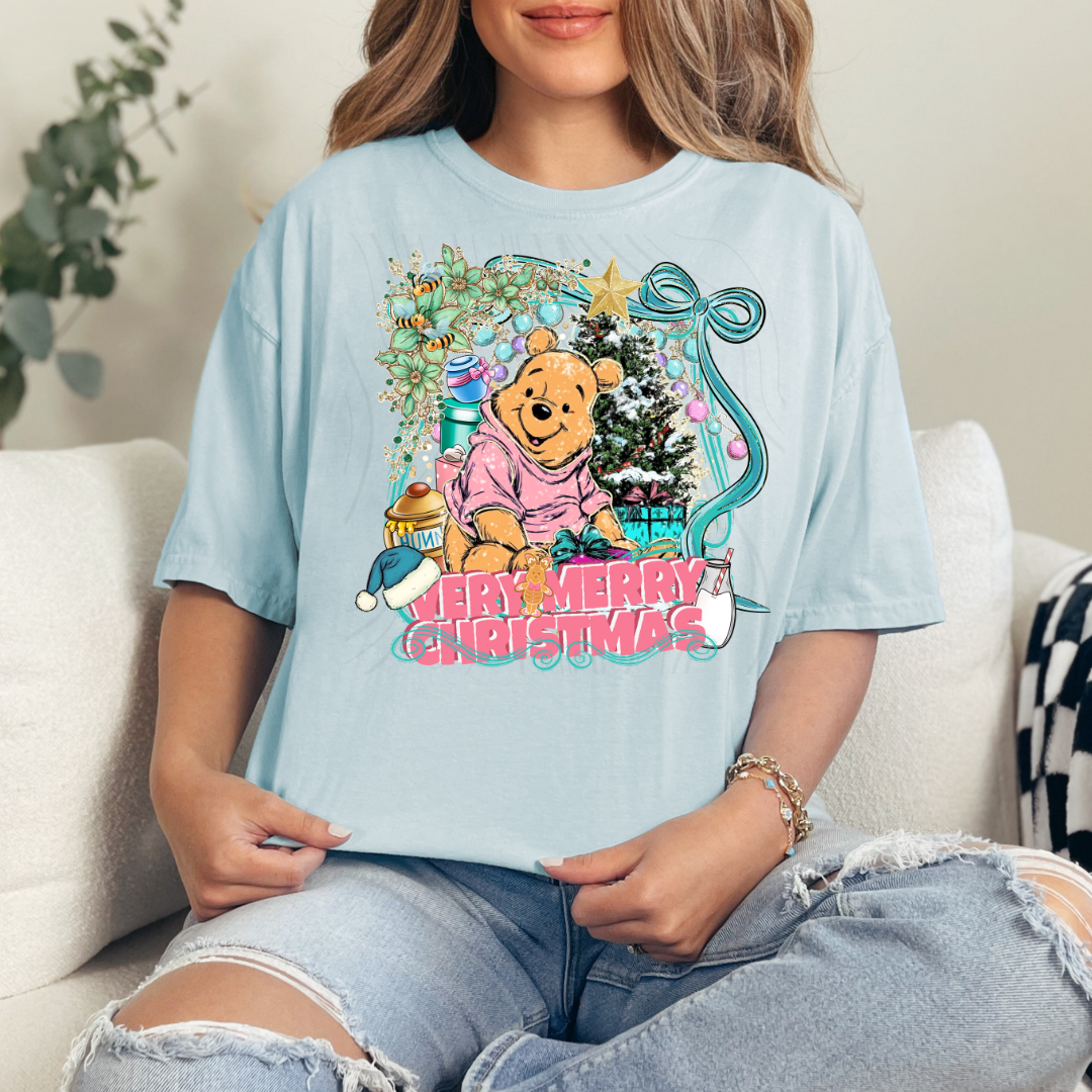 Honey Bear Christmas Tree Transfer