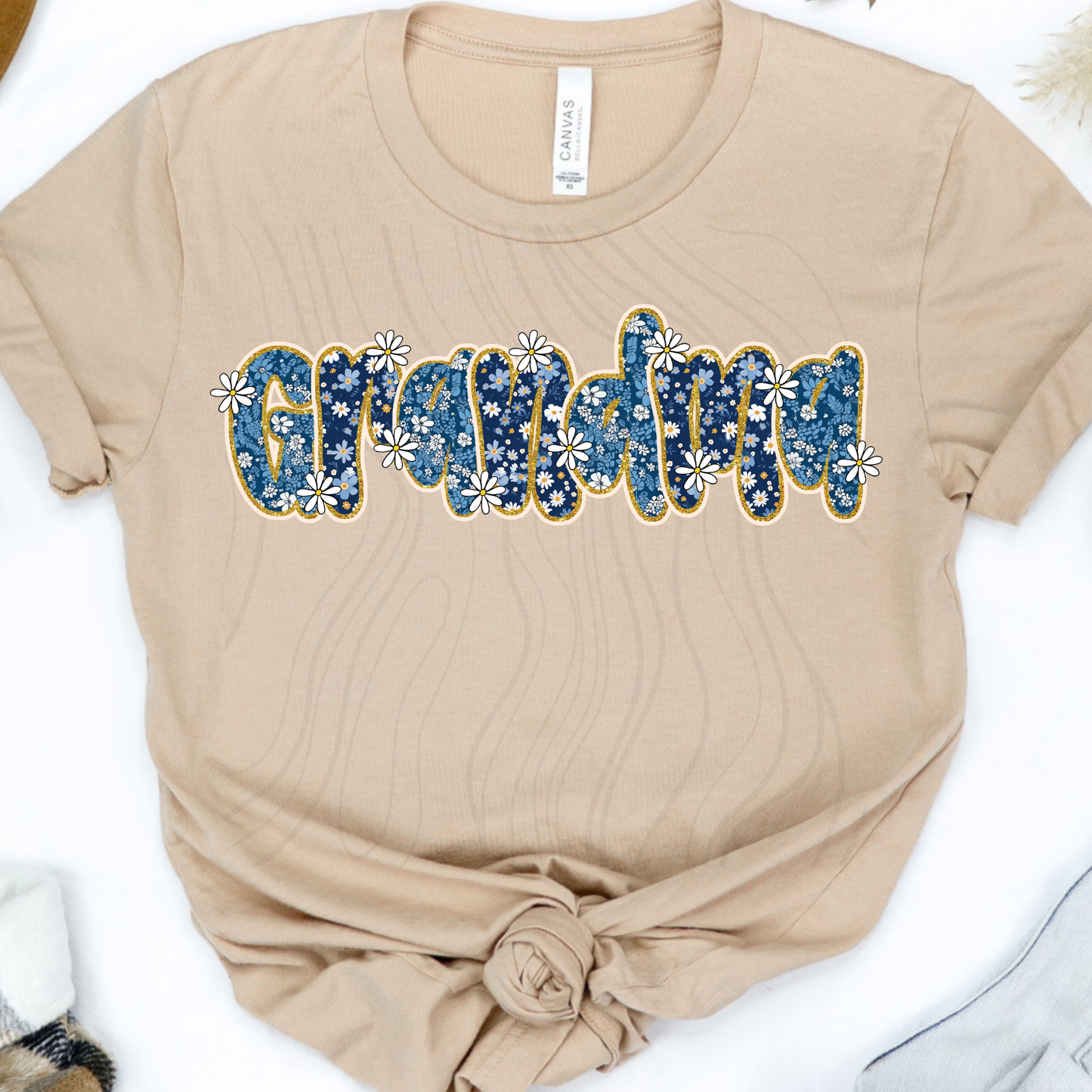 Blue Floral Family Title Transfer**SOLD SEPARATELY**